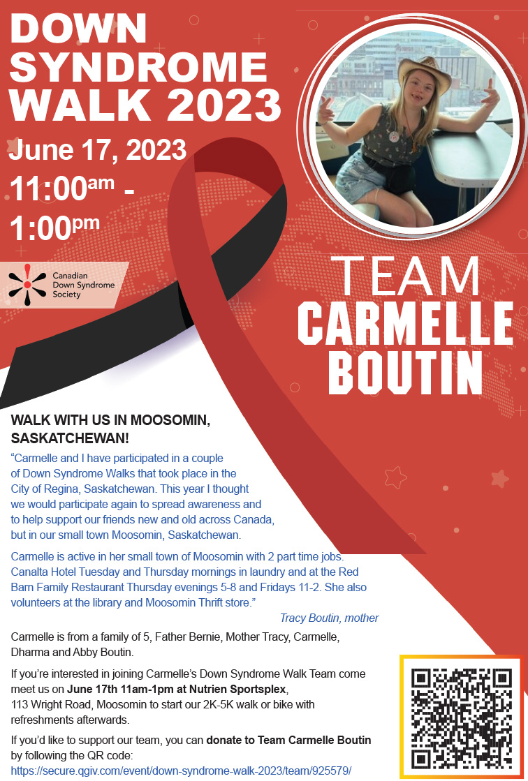 Down Syndrome Walk with Team Carmelle Boutin